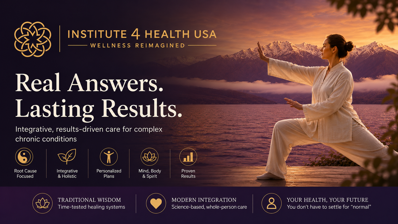 Real answers. Lasting results. Real answers. Lasting results.